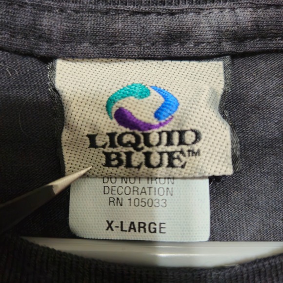 LIQUID BLUE Jimmy Page Mens‎ XL Tie Dye T Shirt Vintage Rock Band Led Zeppelin - Picture 4 of 7